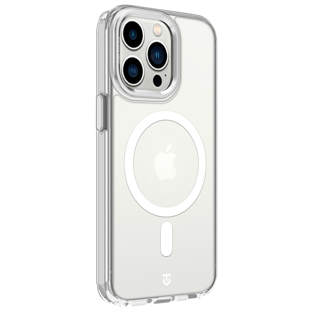 Apple iPhone 13 Pro Hülle – MagForce 2.0, Silber/Transparent